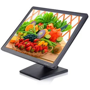 15 인치 TFT LED 터치 스크린 5 와이어 모니터 화이트 또는 블랙 LCD 터치 스크린 모니터