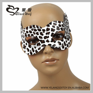 Noir loup Bonne qulity SM 8 pcs ensemble Léopard <span class=keywords><strong>sex</strong></span> toy bondage retenue Main poignets esclave sexuelle - Product Image 4
