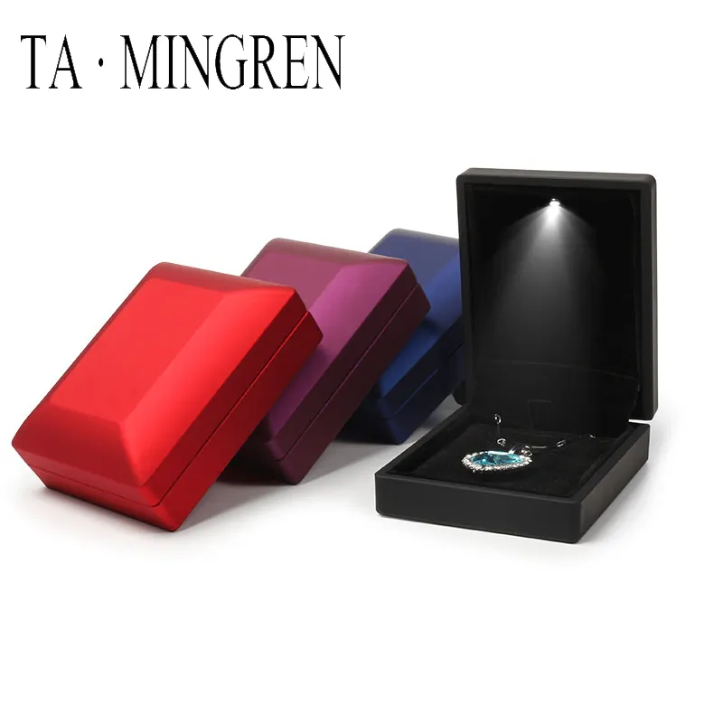 Großhandel Mode Elegante Custom Design Led Licht Schmuck Verpackung Box