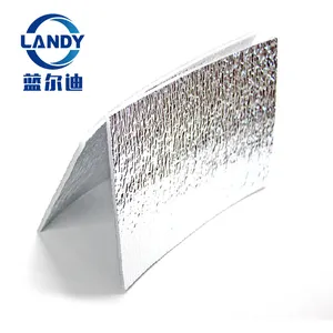 Burbuja de aire rígida lámina de aluminio frente a espuma de celda reflectante aislamiento térmico, aire acondicionado aislamiento térmico rollo de espuma