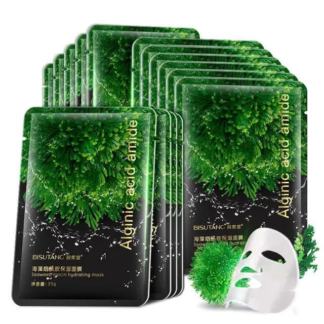 Nicotinamide Natural Pure Seaweed Mask for Face Care Whitening Contractive Pore Algae Mask