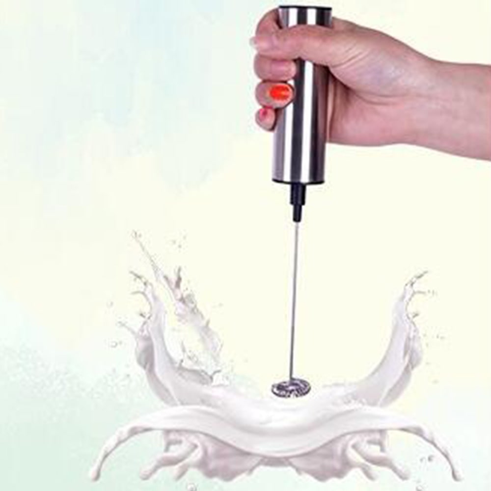 Многофункциональный автоматический вспениватель молока из нержавеющей стали ручной вспениватель молока Электрический смеситель для напитков работающий от батарейки вспениватель молока