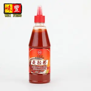 Atacado grosso Chinês picante embalagem plástica Sriracha chilli molho squeeze bottle