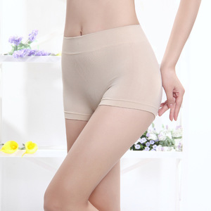 Boyshorts senza cuciture da donna all'ingrosso <span class=keywords><strong>buona</strong></span> elasticità mutande per rinforzare i fianchi modello solido stile quotidiano taglia unica - Product Image 2
