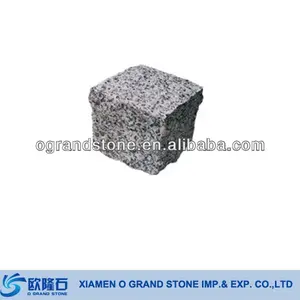 Granite Cobble Paving Stone for square road G603 Grey Granite Cobble Stone