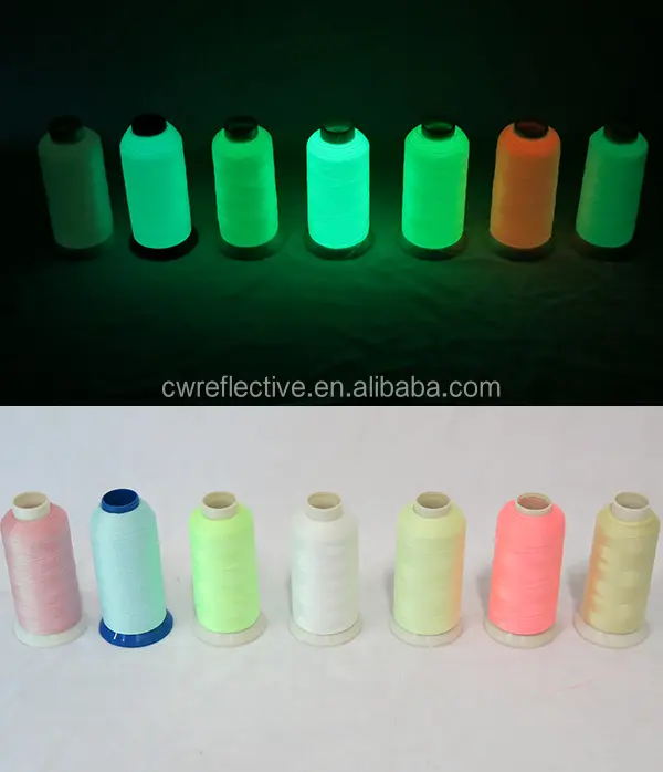 Luminous Embroidery Thread, Glow в Dark Yarn, 100% Polyester