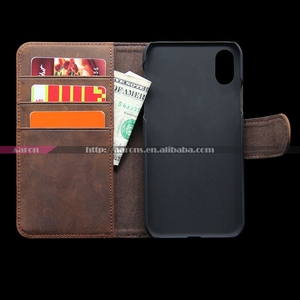 Cuero de Caballo loco de la vendimia tapa de imán para iPhone X - Product Image 4