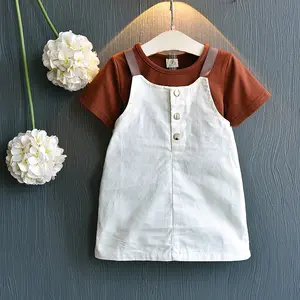 Online Shopping Hong Kong Kids Clothing 2 Piece Girls Dress Sets Form China Wholesale Market Supplier