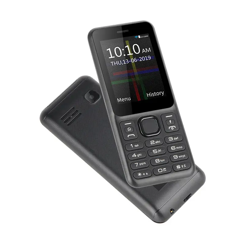 अपने खुद के ब्रांड फोन UNIWA WG08 चीन OEM 2.4 इंच एंड्रॉयड/काई ओएस 3 जी बुनियादी कीपैड मोबाइल बार फोन