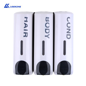 shower room liquid soap dispenser plastic triple wall mount dispenser