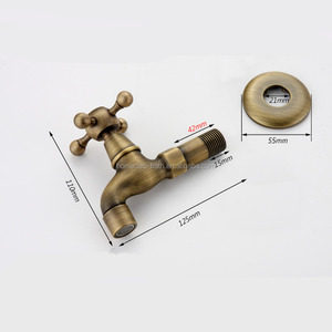 Antique En Laiton Froid <span class=keywords><strong>Robinet</strong></span> de jardin <span class=keywords><strong>Robinet</strong></span> De Machine À Laver - Product Image 5