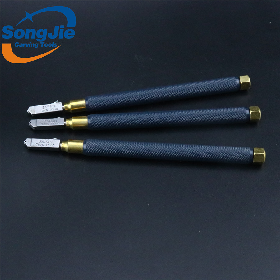 Резак для стекла TC-10 toyo, твердосплавное колесо лучшего качества с пластиковой ручкой