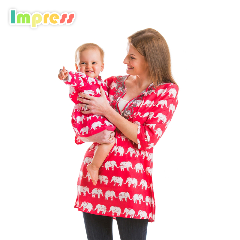 100% хлопок красный ребенок носить одежду платье для девочки