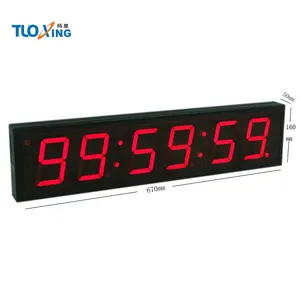 4 Inch 6 Cijfers Led Digitale Klok Mechanische Water Timer