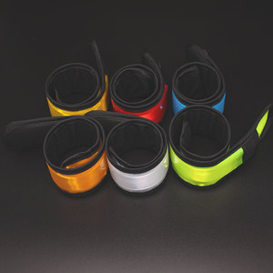 Custom slap reflective side led armband glow in the dark running led bracelet - Product Image 4