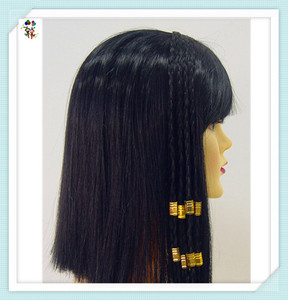 Perruque de fête tressée égyptienne Cléopâtre Néfertiti HPC-2521, perruques de qualité supérieure pour les occasions spéciales - Product Image 4