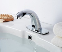 Robinet de lavabo en laiton à capteur tactile, mitigeur d'eau sans contact, avec cartouche céramique, monotrou, à poser sur comptoir, moderne, garantie 5 ans, pour salon et chambre