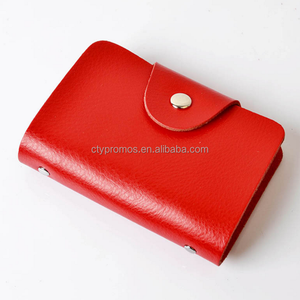 Moda Personalizado Cartão Organizador Titular Soft PU Leather Card Purse Pocket Wallet Case 24 Slots Titular do cartão de crédito - Product Image 4