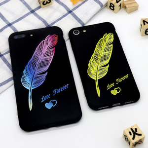 Accesorios <span class=keywords><strong>del</strong></span> teléfono al por mayor de lujo de oro pluma suave TPU teléfono móvil caso para el iPhone 6 S 7 8 más X - Product Image 1