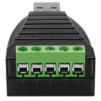USB'den RS485 RS422'ye Dönüştürücü Adaptör, Ethernet Ağı için Terminal Bloğu ile, Siyah Plastik, 1 Yıl Garantili, UOTEK UT-885