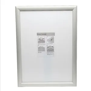 Snap frame DIN A4 Alu Klapprahmen Bilderrahmen Plakatrahmen mit 25mm Rahmen silber