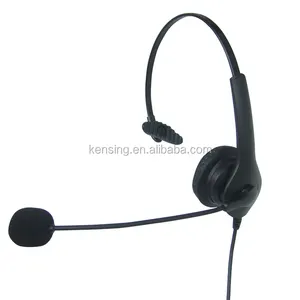 Noise Cancelling Hoofdtelefoon Rj11 Rj9 Call Center Telefoon Headset In-Line Bediening Met Mute Skype