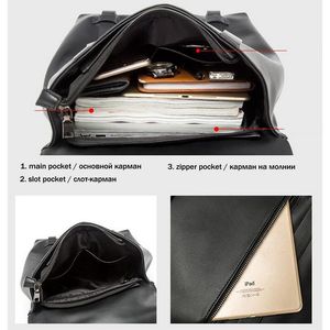 New Large Capacity Casual <strong>Black</strong> School <strong>Backpacks</strong> High Quality PU <strong>Leather</strong> <strong>Backpacks</strong> School Bags Trendy Students <strong>Backpack</strong> - Product Image 6