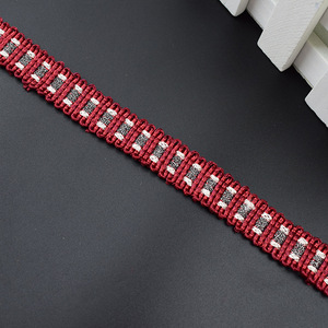 Bện <span class=keywords><strong>TRIM</strong></span> cho sofa phụ kiện <span class=keywords><strong>Gimp</strong></span> vải dệt nguyên liệu dệt Phụ kiện treo tua - Product Image 5