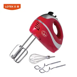 Professional Manual Kitchen Mini Electric Hand Mixer Egg Beaters Dough Hook Flat Beater Beater Ejector Button Hand Held GHM-007