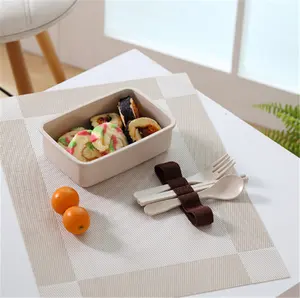 Hot Sales Customized Colorful Bamboo Insulated Lunch Box Storage Fresh Food Container