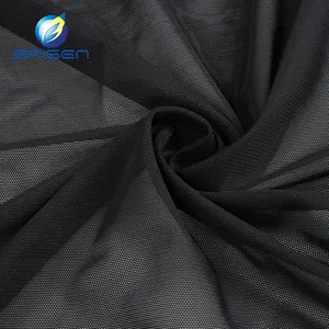 China Groothandel Zwarte Super Elastische Getextureerde Stretch Nylon Transparante Corset Mesh Ster Stoffen