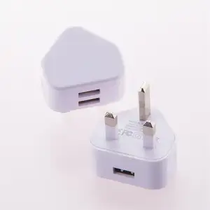 5V 2.1A dual usb port Travel wall charger UK US AU EU plug single usb port power adapter for phone charging