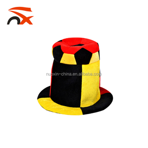 Customt Bélgica bandera Color <span class=keywords><strong>loco</strong></span> <span class=keywords><strong>carnaval</strong></span> <span class=keywords><strong>sombrero</strong></span> para los aficionados al fútbol - Product Image 2