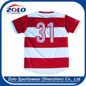 2017 New Design universal sleeveless striped retro football jersey - Product Image 4