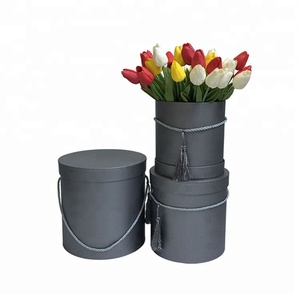 फूल उपहार पैकिंग के लिए कस्टम लोगो राउंड ट्यूब फूल बॉक्स - Product Image 4