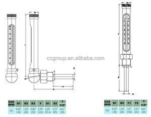DROITE OU ANGULAIRE DE CLIMATISATION de TYPE VERRE THERMOMÈTRE - Product Image 3
