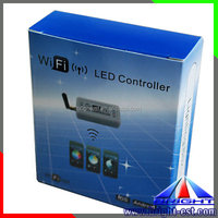 WIFI y remoto RF/RGB/RGBW led controlador de interruptor/WIFI para Iphone y Ipad Androil sistema
