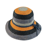 Chapeau de paille de grande taille, fabrication en usine, promotion à bas prix, chapeau de paille classique de style campagnard en raphia de Madagascar