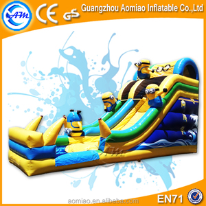 Drôle Minions géant gonflable toboggan, parc aquatique diapositives pour vente - Product Image 1