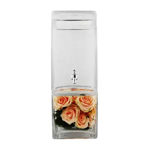 Phổ biến Nhà Bên thanh và nhà hàng với ABS hoặc 403 thép không gỉ tap 9L vuông Glass nước trái cây uống đồ uống Dispenser