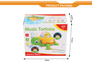 Nouveauté Jouets musicaux pour bébé Bump and Go <span class=keywords><strong>Tortue</strong></span> Veilleuse - Product Image 6