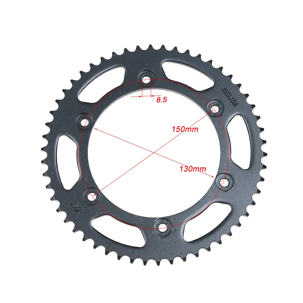 SECURITY PAYMENT Inner Diameter 130ミリメートル250CC 428 54T Motorcycle Rear SprocketためHONDA CBR250 NC19 CBR19 VT250