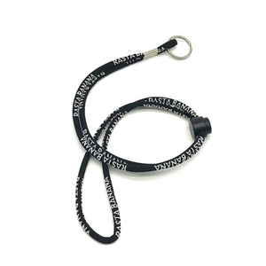 Benutzer definiertes Logo Gewebtes rundes <span class=keywords><strong>Lanyard</strong></span>-Halsband mit Metall haken Polyester <span class=keywords><strong>Jacquard</strong></span> <span class=keywords><strong>Lanyard</strong></span> Hochwertige runde Nylon-Lan yards - Product Image 4