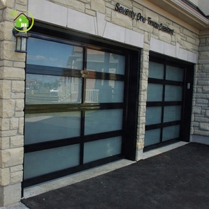 En gros 16x7 transparent <span class=keywords><strong>porte</strong></span> <span class=keywords><strong>de</strong></span> <span class=keywords><strong>garage</strong></span> en verre trempé <span class=keywords><strong>prix</strong></span> - Product Image 1