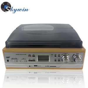 Madera Vintage múltiples <span class=keywords><strong>antiguo</strong></span> <span class=keywords><strong>disco</strong></span> <span class=keywords><strong>de</strong></span> vinilo USB <span class=keywords><strong>reproductor</strong></span> <span class=keywords><strong>de</strong></span> tocadiscos jugador - Product Image 2