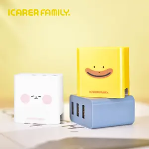 Pengisi Daya Dinding USB 3 Port Perjalanan Universal Ponsel 3.0 Teknologi Baru dengan Sertifikasi CE RoHS FCC