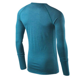 <span class=keywords><strong>Merino</strong></span> Wool <span class=keywords><strong>Longsleeve</strong></span> Crew Neck Base Layer Calzoncillos largos para hombre - Product Image 2