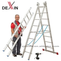 DX-E308 Télescopique Pliant Escabeau De Sécurité En Aluminium Loft Échelle Portable Prolongeant Corde Mobile Escabeau
