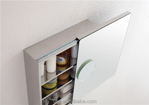 Mobile da <span class=keywords><strong>Bagno</strong></span> Sospeso con Specchio Scorrevole e Specchio Ingranditore A7008 - Product Image 5