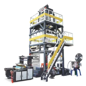 600/800/1000/12000 TWO/ Three Layer Co-extrusion Plastic PE HDPE LDPE ABA AB Film Blowing Machine Extruder Price